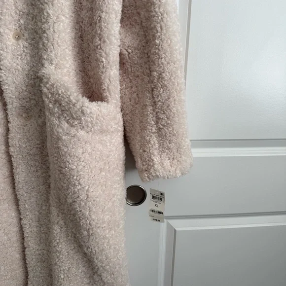 INC Men’s Teddy Faux Shearling Long Coat XL NEW - Picture 4 of 8